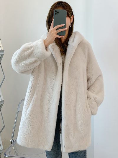 新款进口皮草女装年轻整貂中长貂皮大衣真水貂皮毛外套